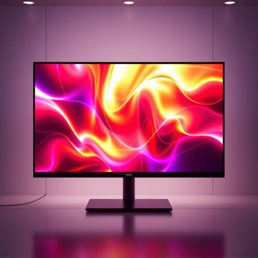 Pantalla mostrando un video de motion graphics abstracto